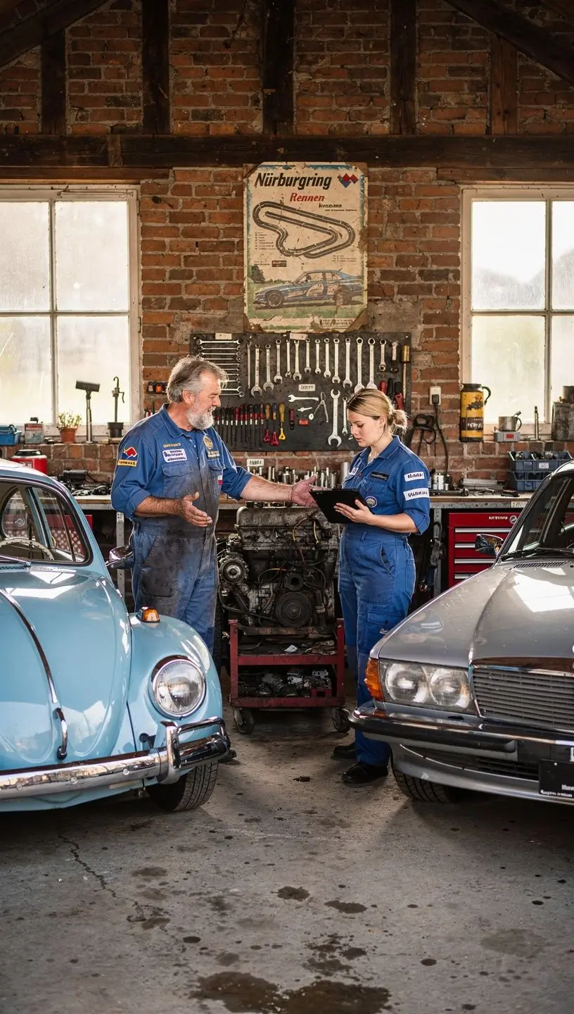 Netzwerk von Experten für klassische Autos berät Kunden bei Erhalt und Instandsetzung.